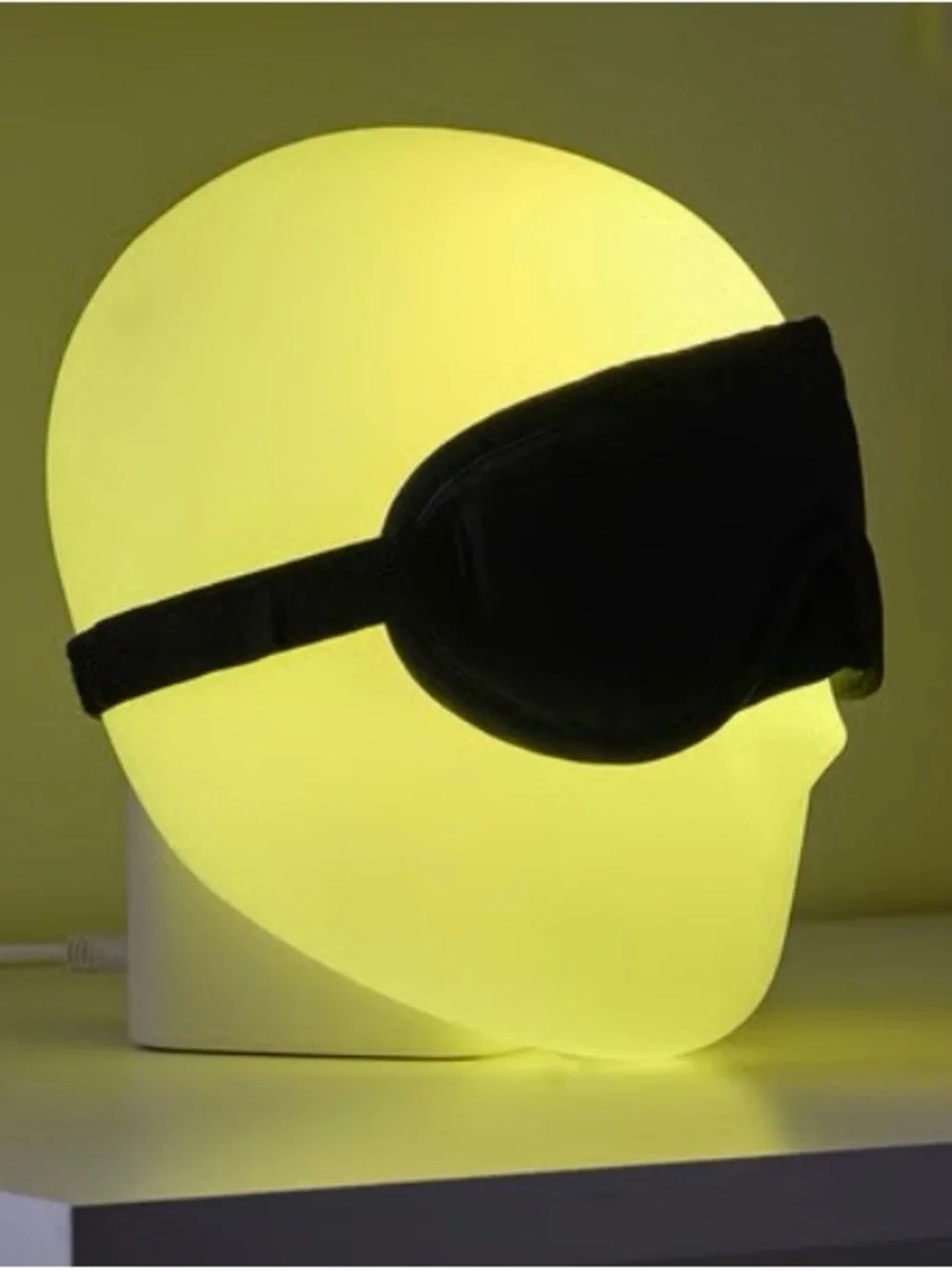 IKEA White Matte Head-Shaped Accent Lantern